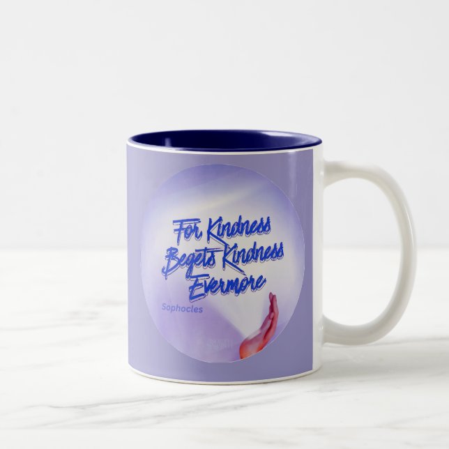For Kindness Begets Kindness Evermore Two-Tone Coffee Mug (Right)