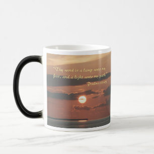 For left handers-Thy word is a lamp to my feet mug