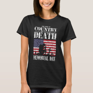For Love Of Country They Accepted Death Usa Memori T-Shirt