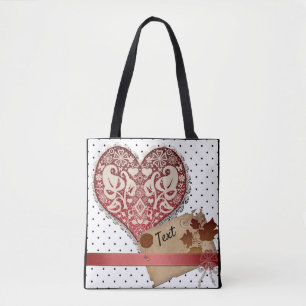 For loved ones, love tote bag