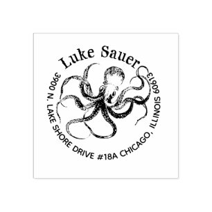 for Luke octopus return address stamp