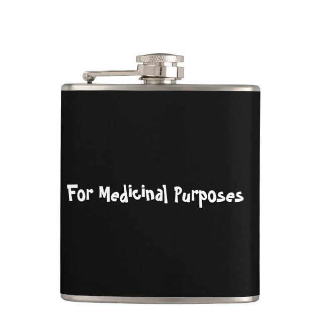 For Medicinal Purposes (Personalize) - Flask (Front)