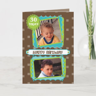 For men Photos Birthday greeting Card