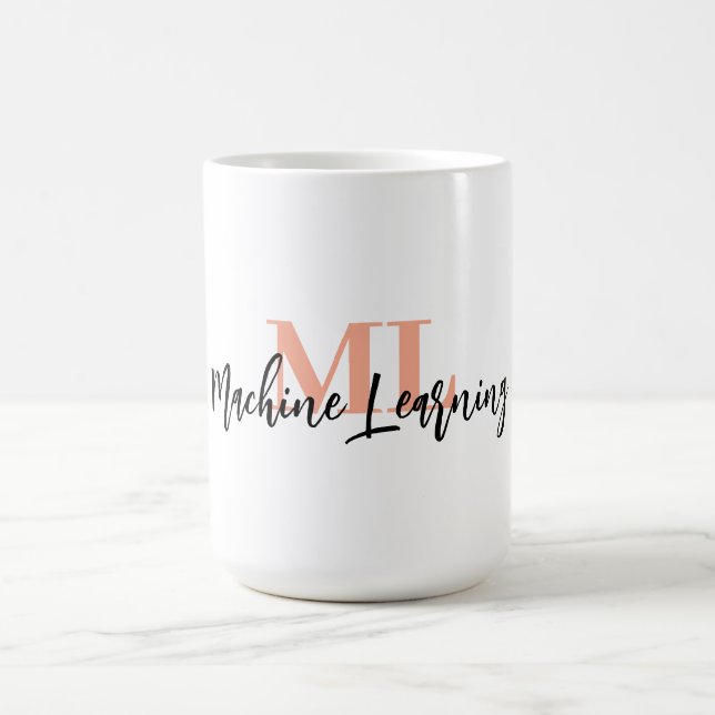 For ML Lovers & Tech Enthusiasts – White ML Mug 💻 (Center)
