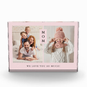For Mom   Blush Pink Photo Block