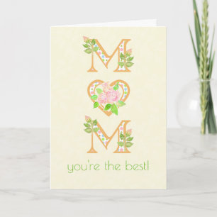For Mom on Mother's Day with Rosebuds Card