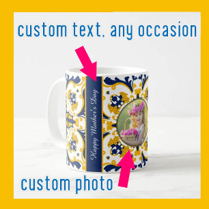 For Mother 💙💛 Beautiful blue and yellow Azulejos Coffee Mug