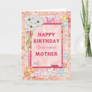 For Mother, craft birthday card