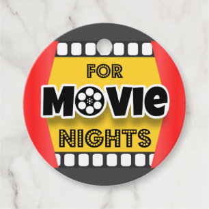 For Movie Nights Favour Tags