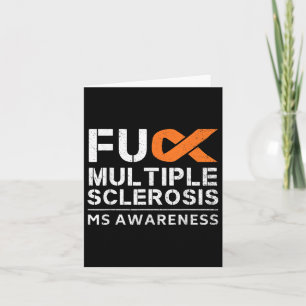 For Multiple Sclerosis Ms Awareness Support Ribbon Card