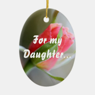 For My Daughter: Stay Strong in Faith (1 Timothy 4 Ceramic Ornament