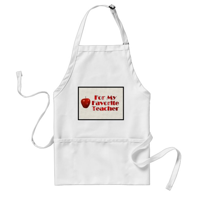 For My Favourite Teacher Standard Apron (Front)