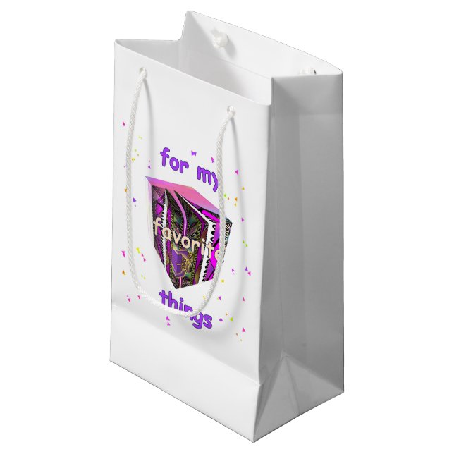 For My Favourite Things Small Gift Bag (Front Angled)