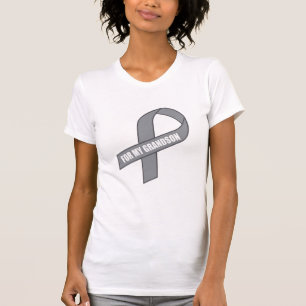 For My Grandson (Grey / Silver Awareness) T-Shirt