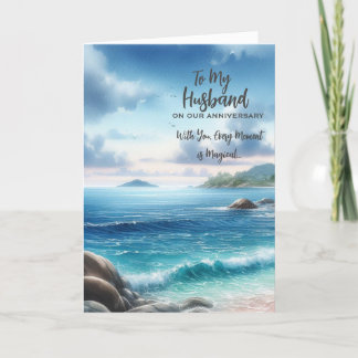 For my Husband Anniversary Greeting Card