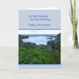 For My Husband On Your Birthday Card