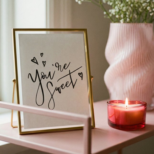 For My Love Black Modern Calligraphy Valentine Art Poster (For My Love Black Modern Calligraphy Valentine Art Poster)