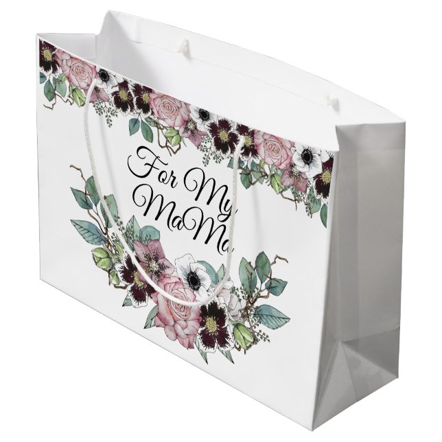 For My Mama Large Gift Bag (Back Angled)