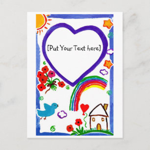 For my Mom - Art by Kids Customize Postcard