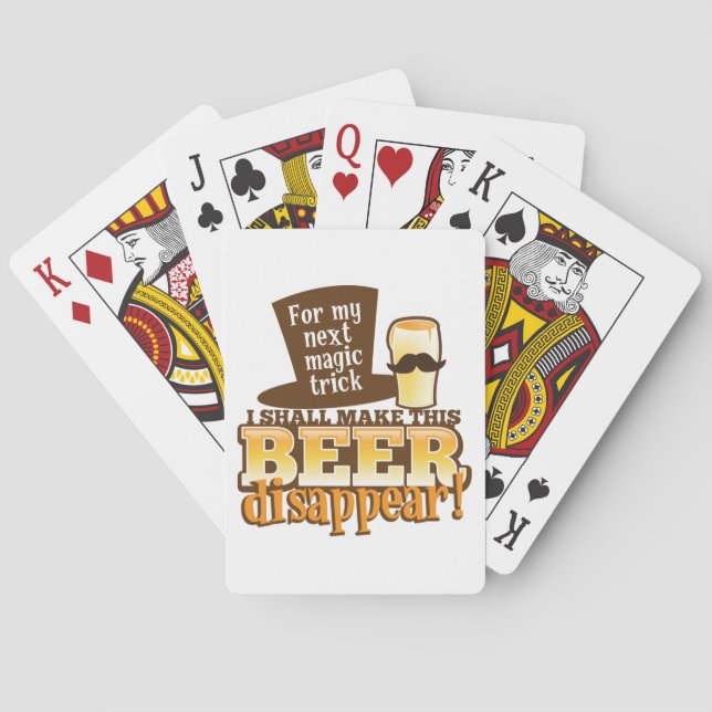 For my next MAGIC TRICK I shall make this beer Dis Playing Cards (Back)