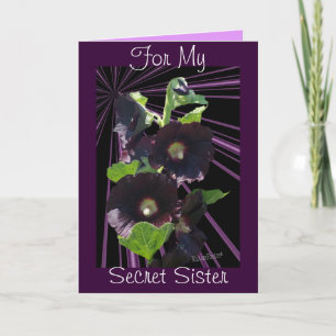 For My Secret Sister-customize any attendance Card