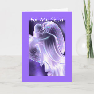 For My Sister - Angel Greeting Card