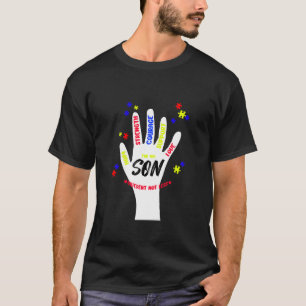 for My Son Different Not Less Autism Awareness Mom T-Shirt