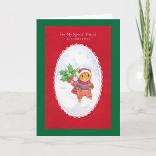 For My Special Friend At Christmas Holiday Card