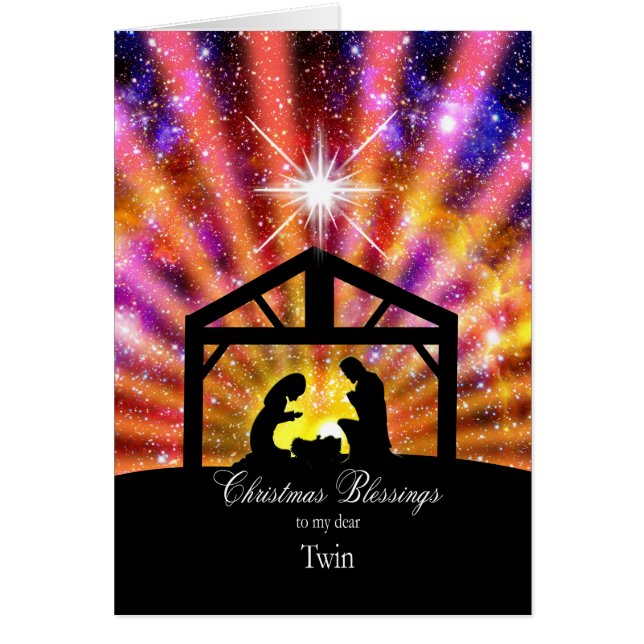 For my twin, sunset Christmas (Front)