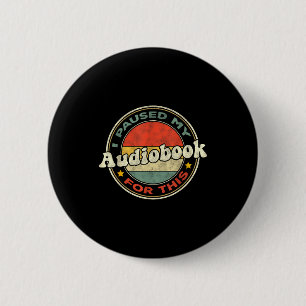 For Obook Listeners O Book Lovers Retro Women 2 Inch Round Button