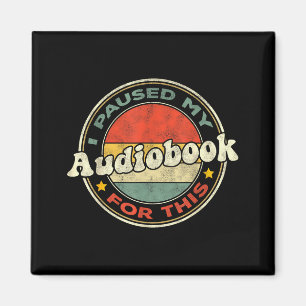 For Obook Listeners O Book Lovers Retro Women Magnet