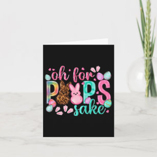 For Peeps Sake Cute Easter Bunnies And Colourful Card