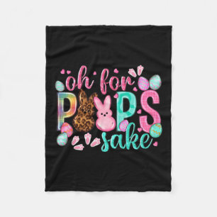 For Peeps Sake Cute Easter Bunnies And Colourful Fleece Blanket