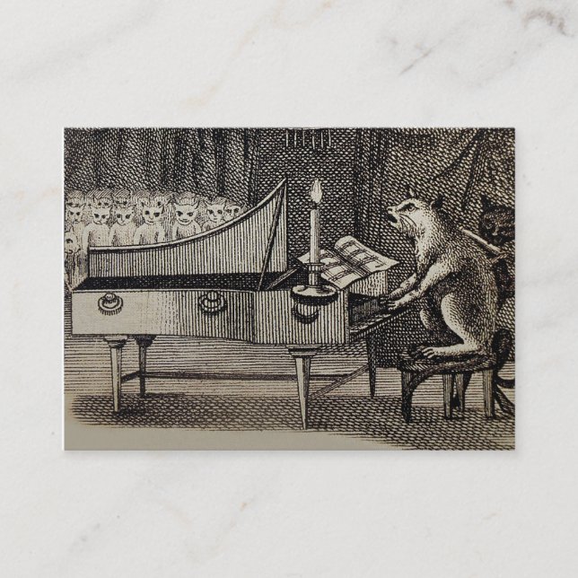 For Piano, Voice, Music Teachers, Pianist, Singer Business Card (Front)