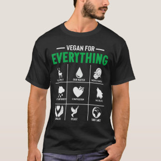 For Plant Powered vegan for everything for vegetar T-Shirt
