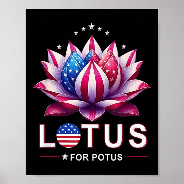 For Potus Kamala Harris 2024 President Trend Elect Poster (Front)