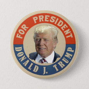 For President Donald J. Trump 3 Inch Round Button
