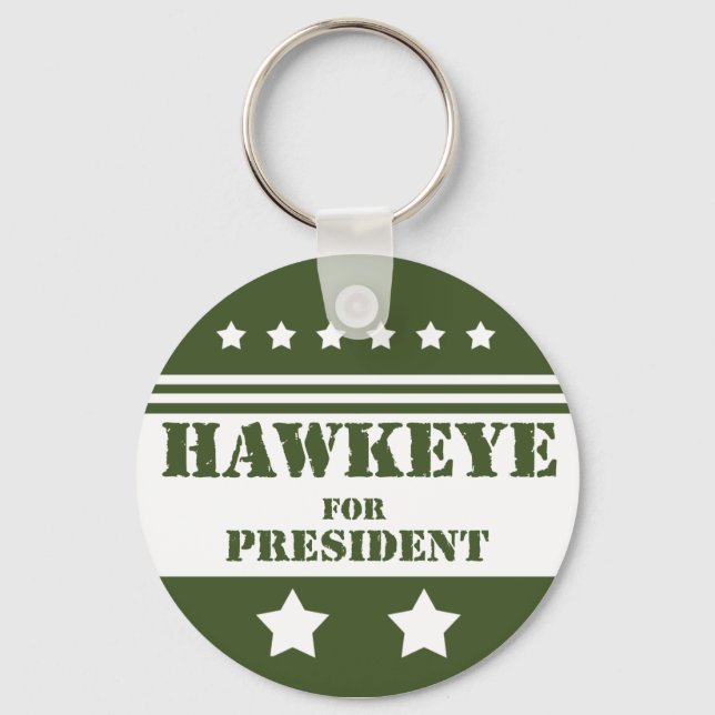 For President Hawkeye Keychain (Front)