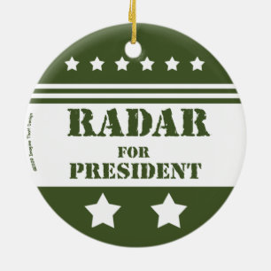 For President Radar Ceramic Ornament