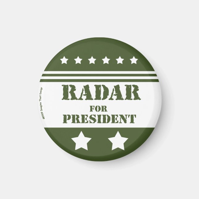 For President Radar Magnet (Front)