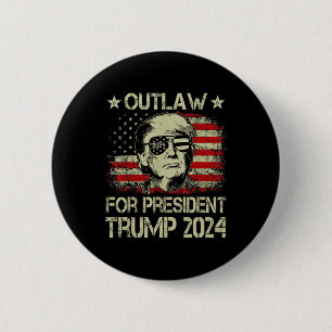 For President Trump 2024 2 Inch Round Button