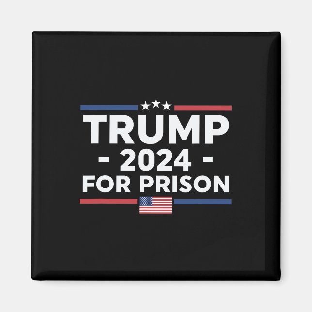 For Prison 2024 Vintage Us Flag  Magnet (Front)