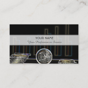 For professional banker or financial experts business card
