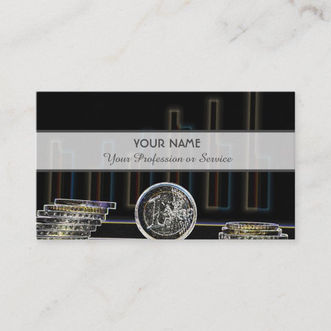 For professional banker or financial experts business card (Front)