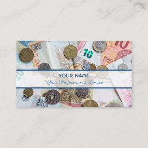 For professional banker or financial experts business card