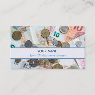 For professional banker or financial specialists business card