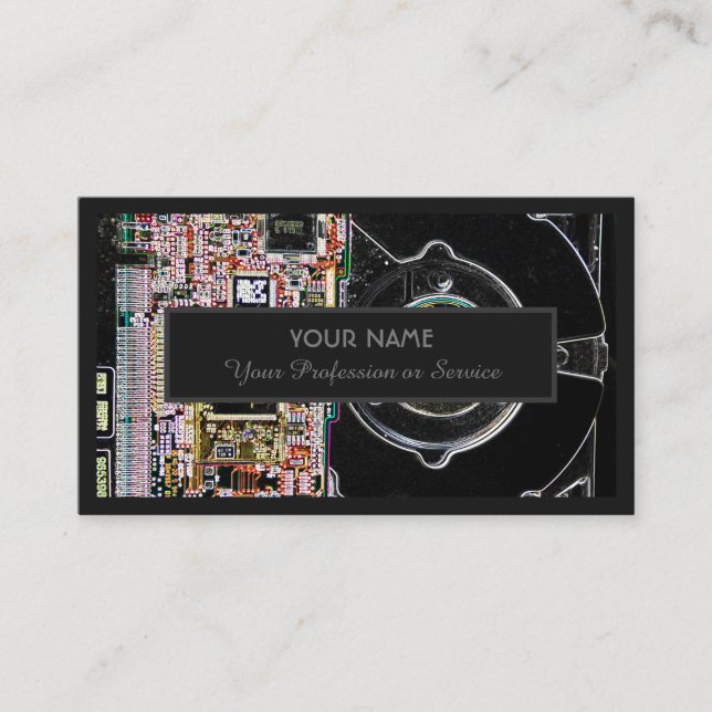 For professional computer or cloud storage experts business card (Front)