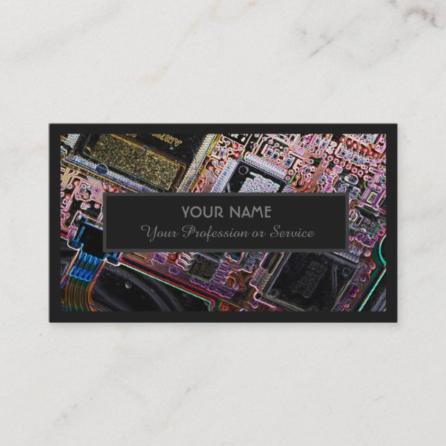 For professional computer or cloud storage experts business card (Front)