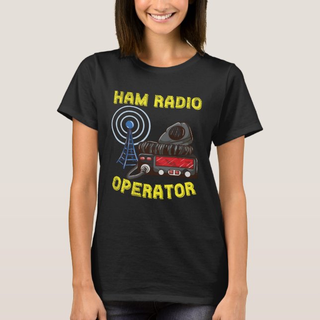 For Proud Ham Radio Operator  Ham Radio Dad Grandp T-Shirt (Front)