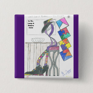 For purple and autism Awareness. Get in De-Loop 2 Inch Square Button